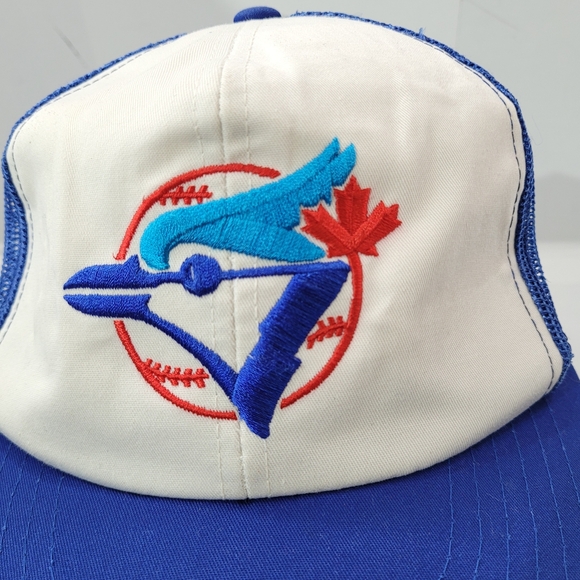 VTG MLB TORONTO BLUE JAYS SNAPBACK TRUCKER MESH CAP HAT TED FLETCHER SPORTS OS - Picture 3 of 14
